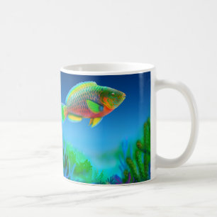 Caneca do Parrotfish do recife de corais