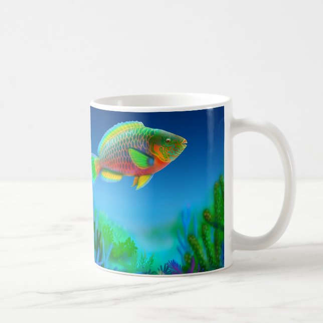 Caneca do Parrotfish do recife de corais (Direita)