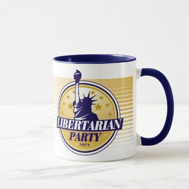 Caneca do partido do libertário (Direita)