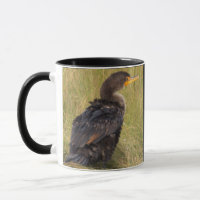 Caneca do pássaro corvo-marinho de crista dupla