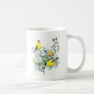 Caneca do pássaro - Goldfinch