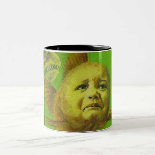 Caneca do peixe dourado do mutante do bebê (Centro)