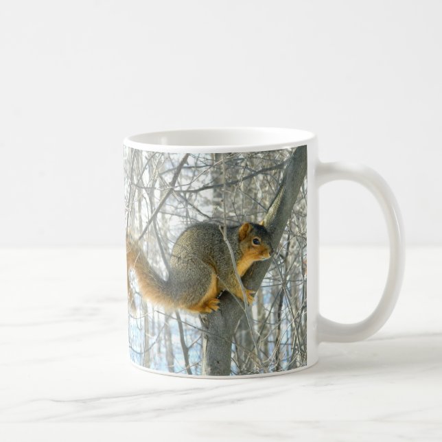Caneca do perfil do esquilo de Fox (inverno) (Direita)