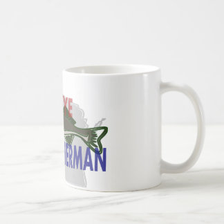 Caneca do pescador dos Walleye de Wisconsin