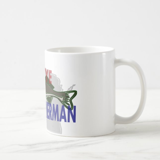 Caneca do pescador dos Walleye de Wisconsin (Direita)