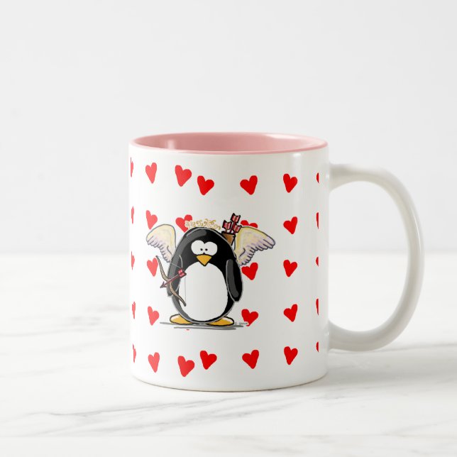 Caneca do pinguim do Cupido (Direita)
