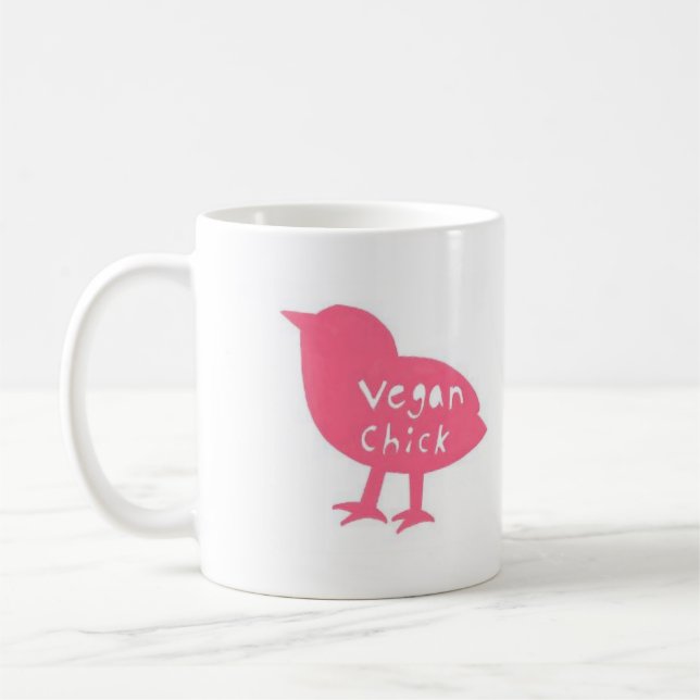 Caneca do pintinho do Vegan (Esquerda)