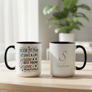 Caneca do Plano de Resgate de Animais de Estimação