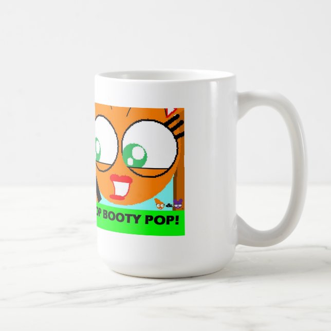 caneca do pop do montante do orangey & da manga (Direita)