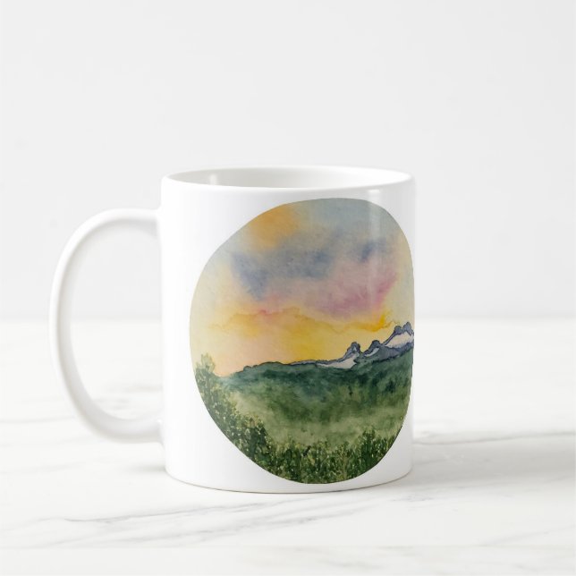 Caneca do por do sol da montanha (Esquerda)