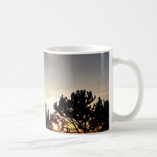 Caneca do por do sol e do pinho de Whitebark (Direita)