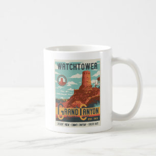 Caneca do poster do parque nacional do Grand