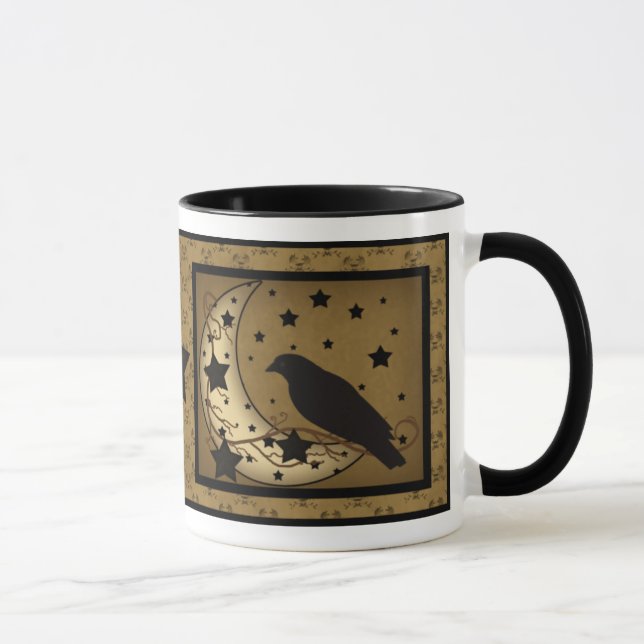 Caneca do primitivo do corvo da luz das estrelas (Direita)