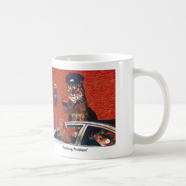 Caneca do problema do estacionamento (Direita)