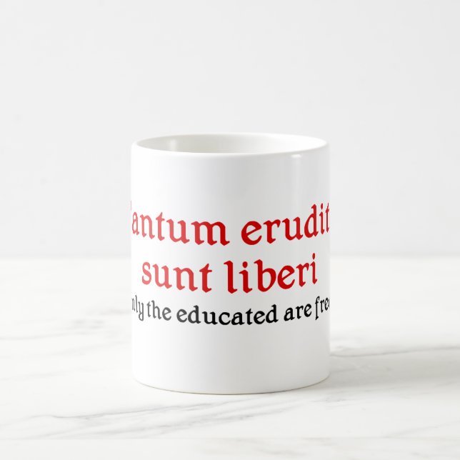 Caneca do professor com frase Latin (Centro)