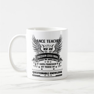 Caneca do professor da dança, caneca de café do