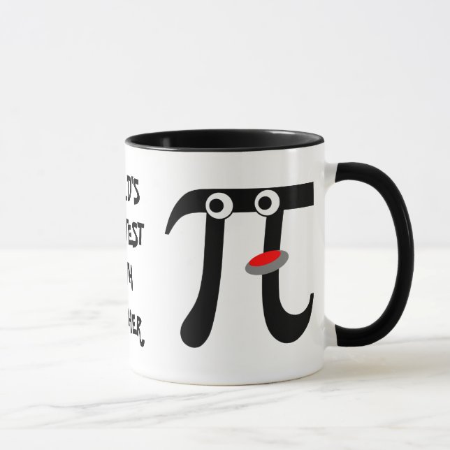 Caneca do professor de matemática do mundo de (Direita)