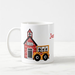 Caneca do professor do auto escolar do joaninha