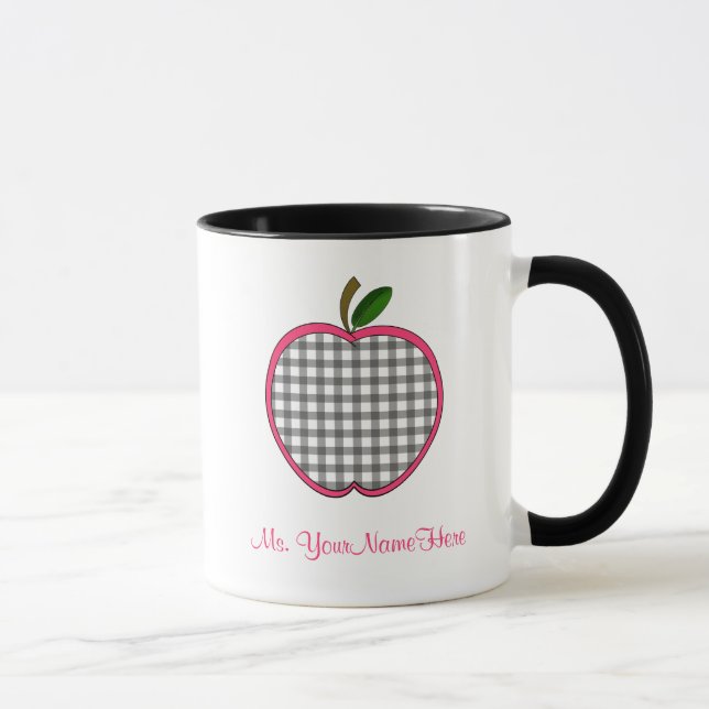 Caneca do professor - guingão Apple do carvão (Direita)