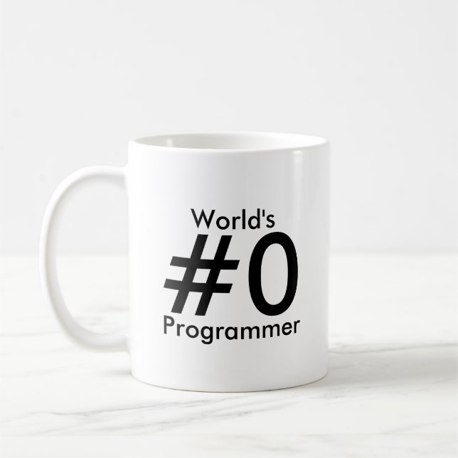 Caneca do programador do #0 do mundo (Esquerda)
