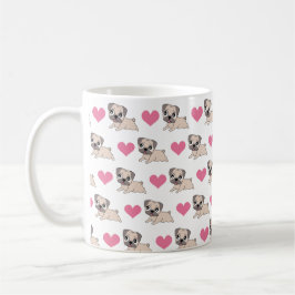 Caneca do Pug do amor