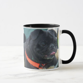 caneca do pug do rasta