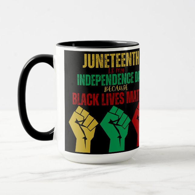Caneca do Punho Pan-Africano do Juneteenth (Esquerda)