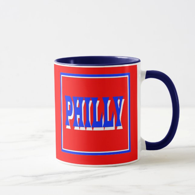 Caneca do quadrado vermelho de Philly (Direita)