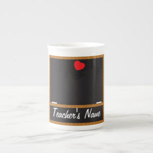 Caneca do quadro do professor - texto de DIY