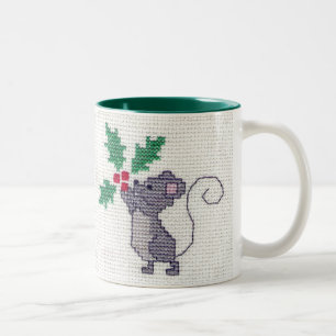 Caneca do rato do Natal