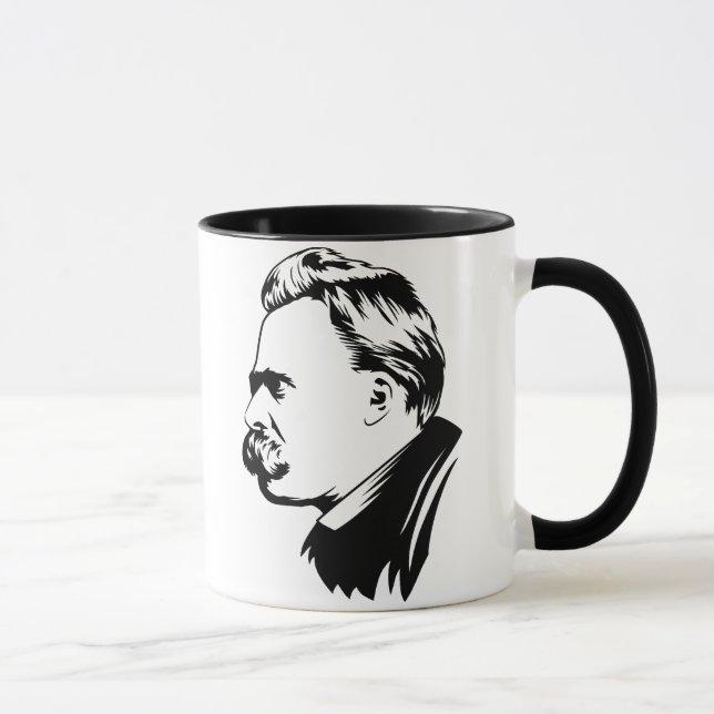 Caneca do retrato de Frederich Nietzsche (Direita)