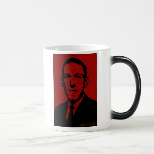 Caneca do retrato de HP Lovecraft (Direita)