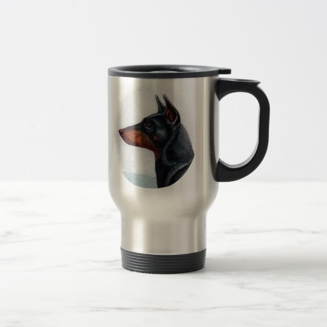 Caneca do retrato de Manchester Terrier (Direita)