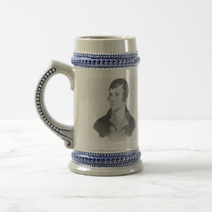 Caneca do retrato de Robert Burns