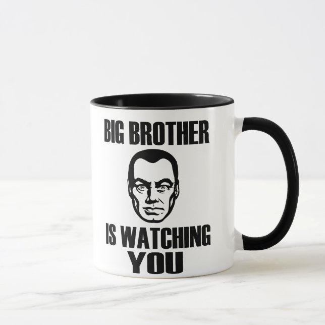 Caneca do retrato do big brother (Direita)