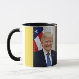 Caneca do retrato do presidente Donald Trump