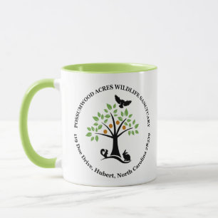 Caneca do santuário de animais selvagens dos acre