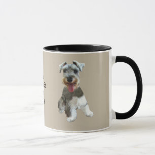 Caneca do Schnauzer diminuto