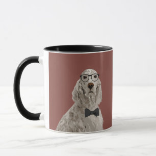 Caneca do setter inglês do hipster para amantes d