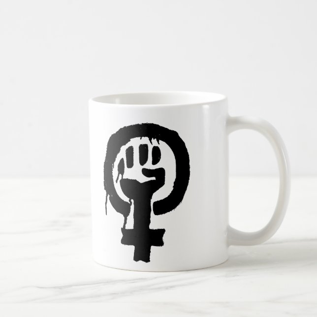 Caneca do símbolo do logotipo do feminismo (Direita)