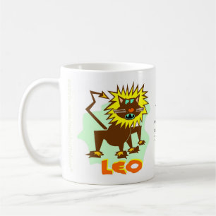 Caneca do sinal do zodíaco de Leo