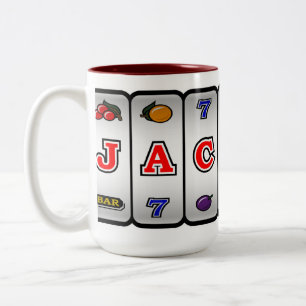 Caneca do slot machine do jackpot