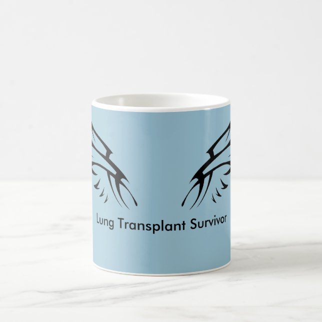 Caneca do sobrevivente da transplantação do pulmão (Centro)