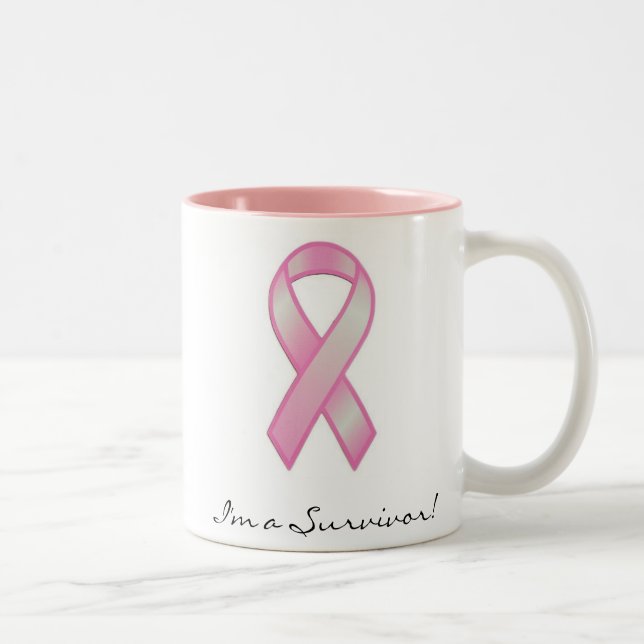 Caneca do sobrevivente do cancro da mama (Direita)