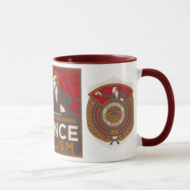 Caneca do socialismo da finança de Bernanke (Direita)