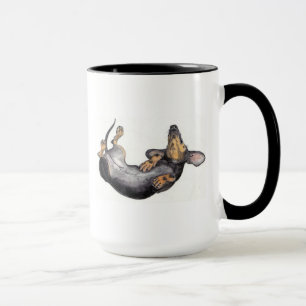 caneca do sono do dachshund