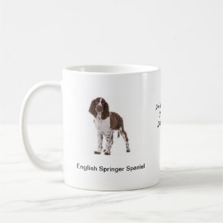Caneca do Spaniel de Springer - com duas imagens e
