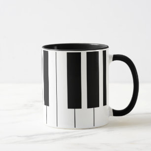 Caneca do teclado de piano