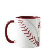 Caneca do tema do basebol