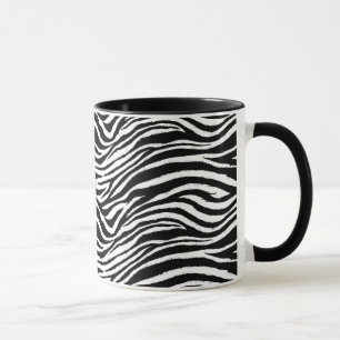 Caneca do teste padrão da zebra